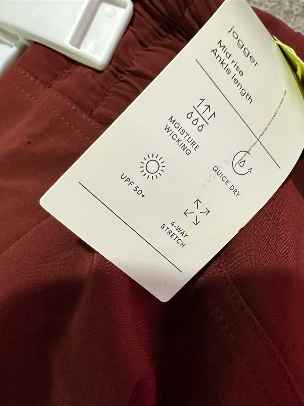 all in motion Women's Track Joggers in Brick Red - Picture 4 of 5